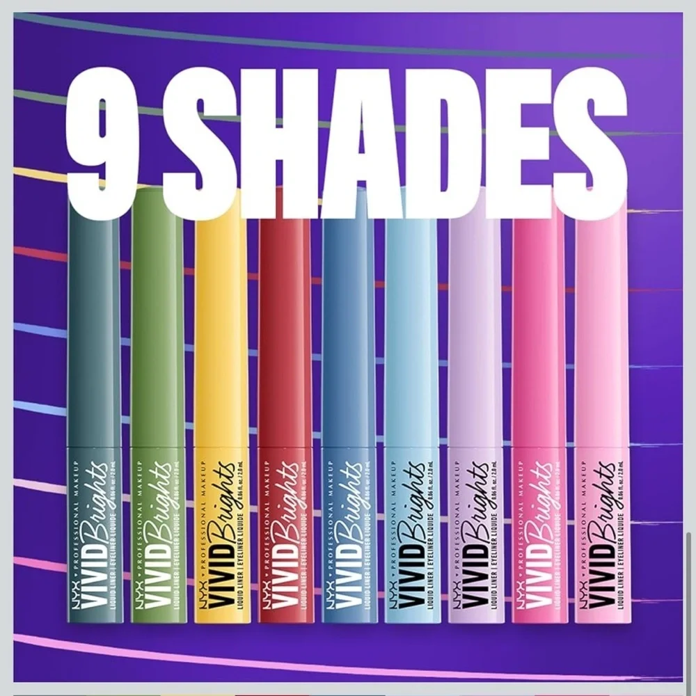 Cyan Simp | NYX Vivid Brights Liquid Eyeliner - Teal